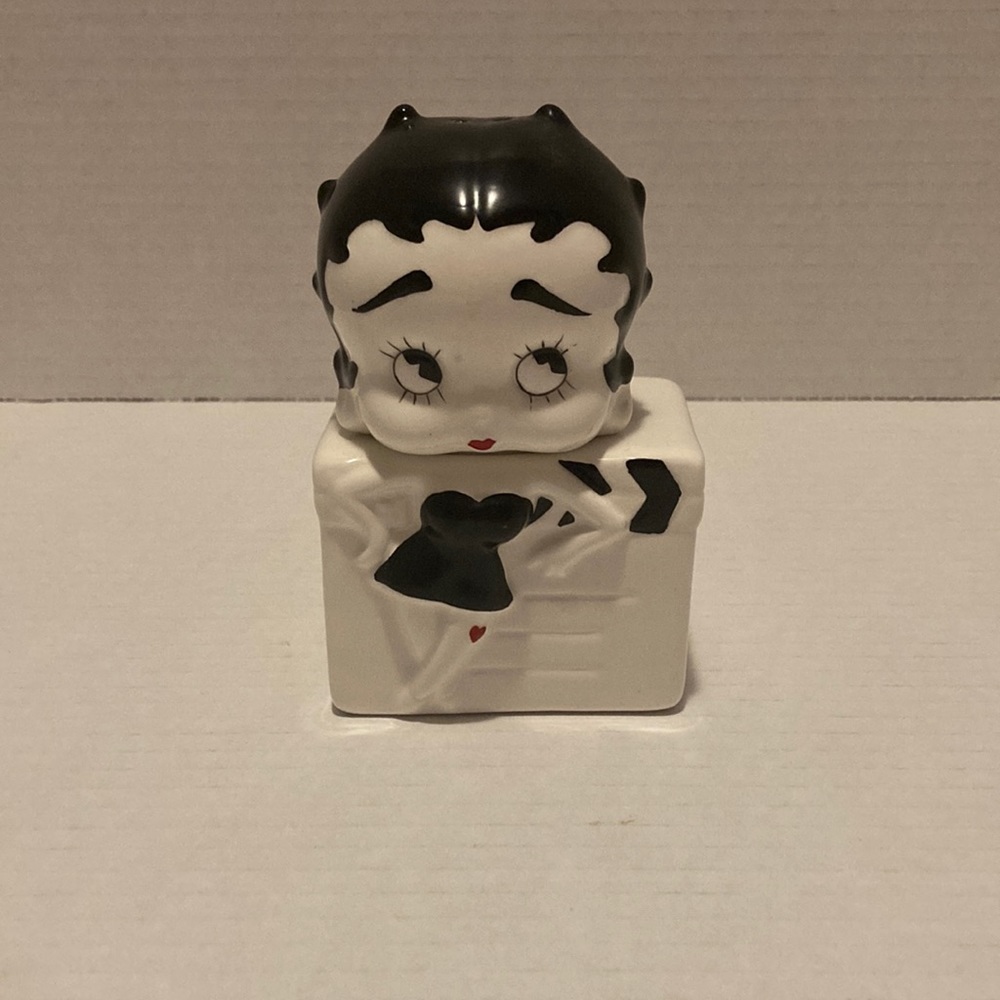 Black and White Ceramic Figurine